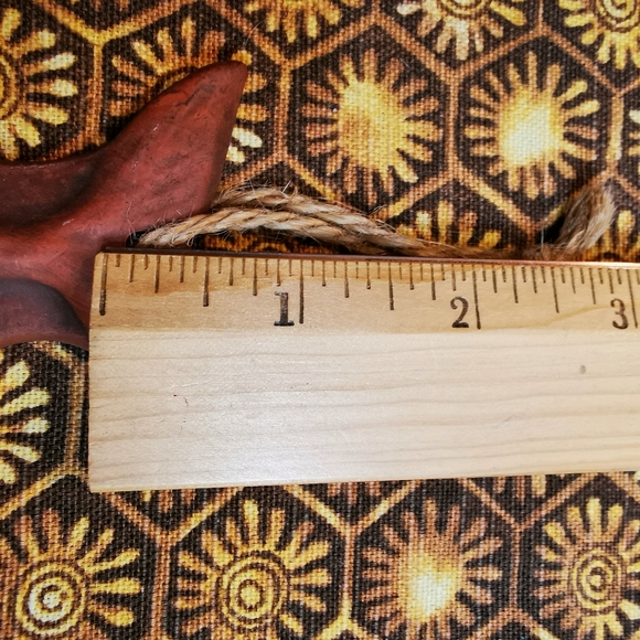 PEI Red Clay Pottery Handcrafted Whale Tail Ornament - Picture 10 of 11